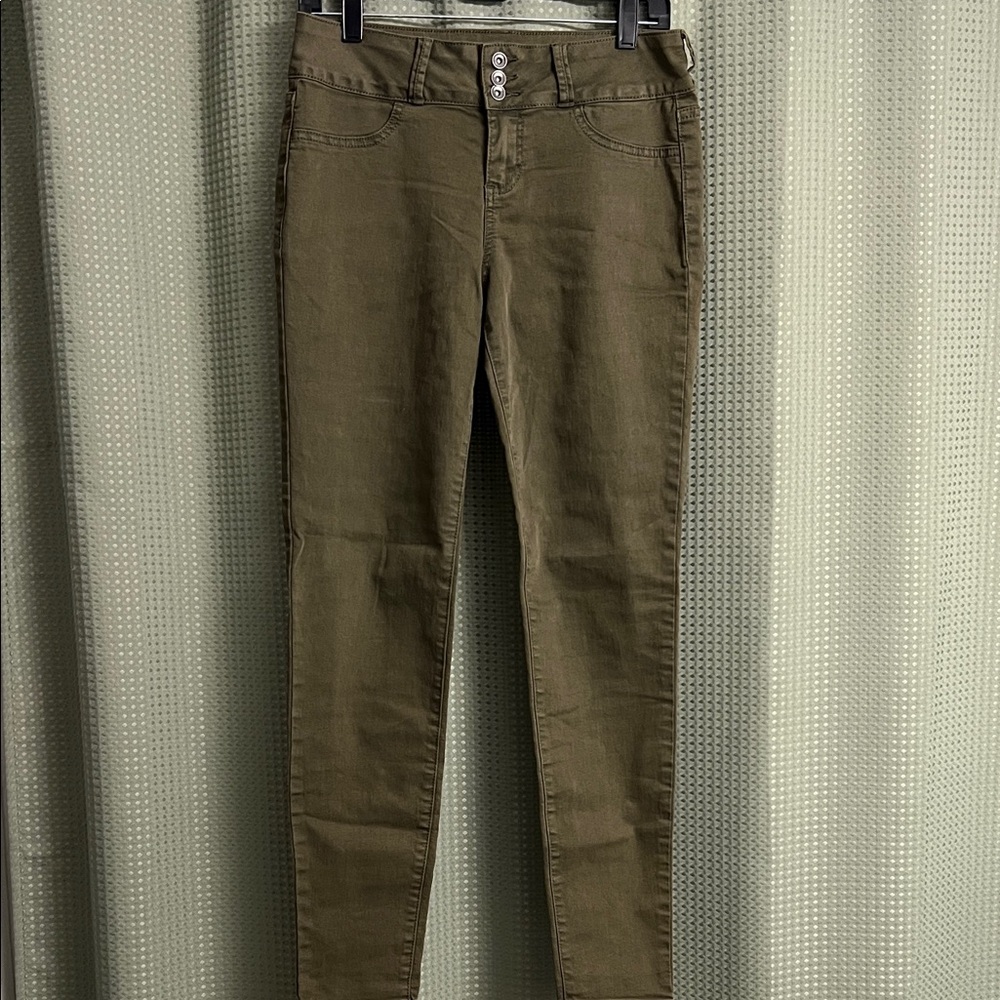 Blackheart Olive Skinny Women Jeans - Hot Topic
